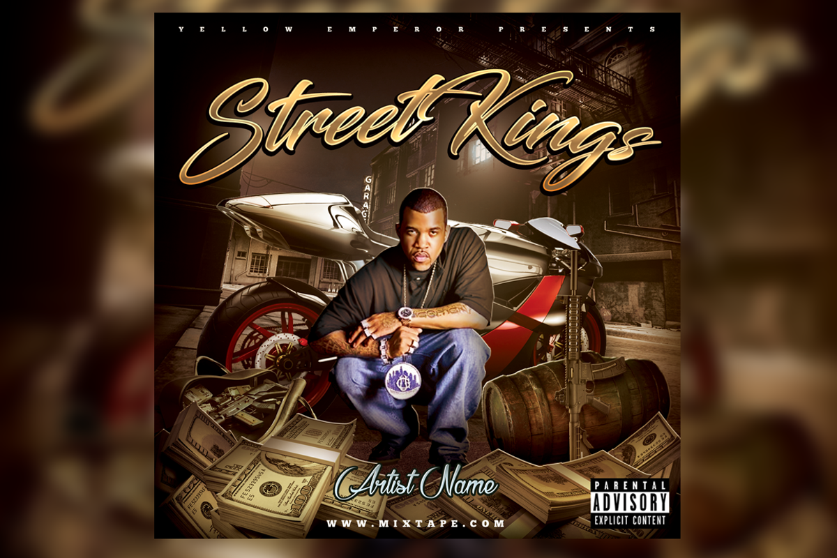 Street Kings CD Cover Template, a Poster Template by White Shadow Graphix