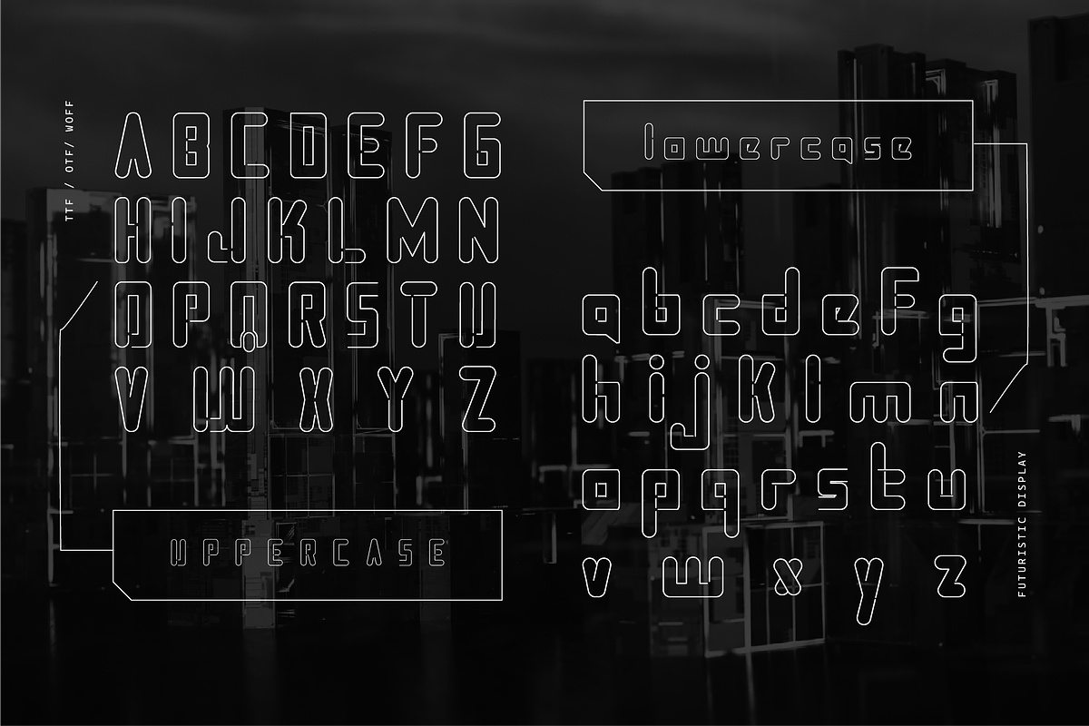 VB Prainer - Futuristic Display Font, a Sans Serif Font by VALIANTBROTHA (Photo 2 of 11)