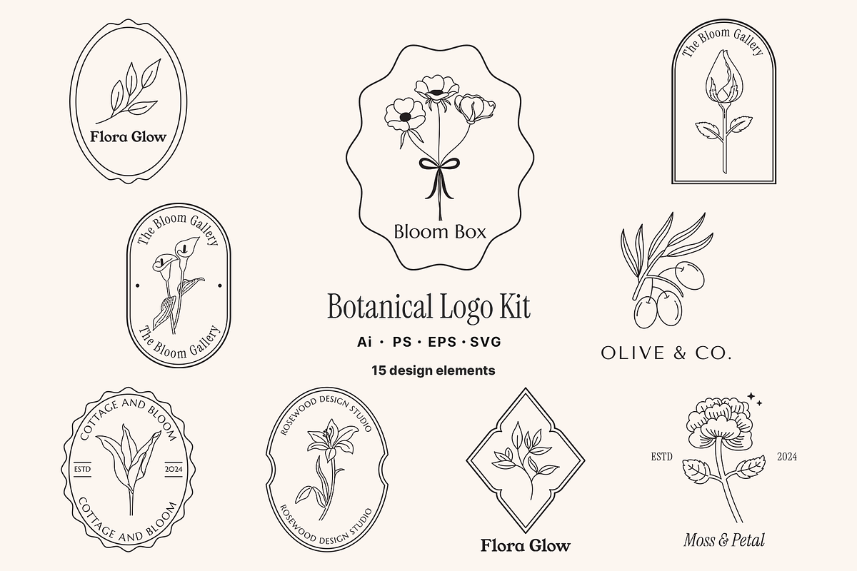 Botanical Logo Kit