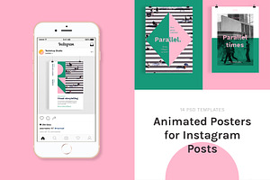 Instagram Posters with animations