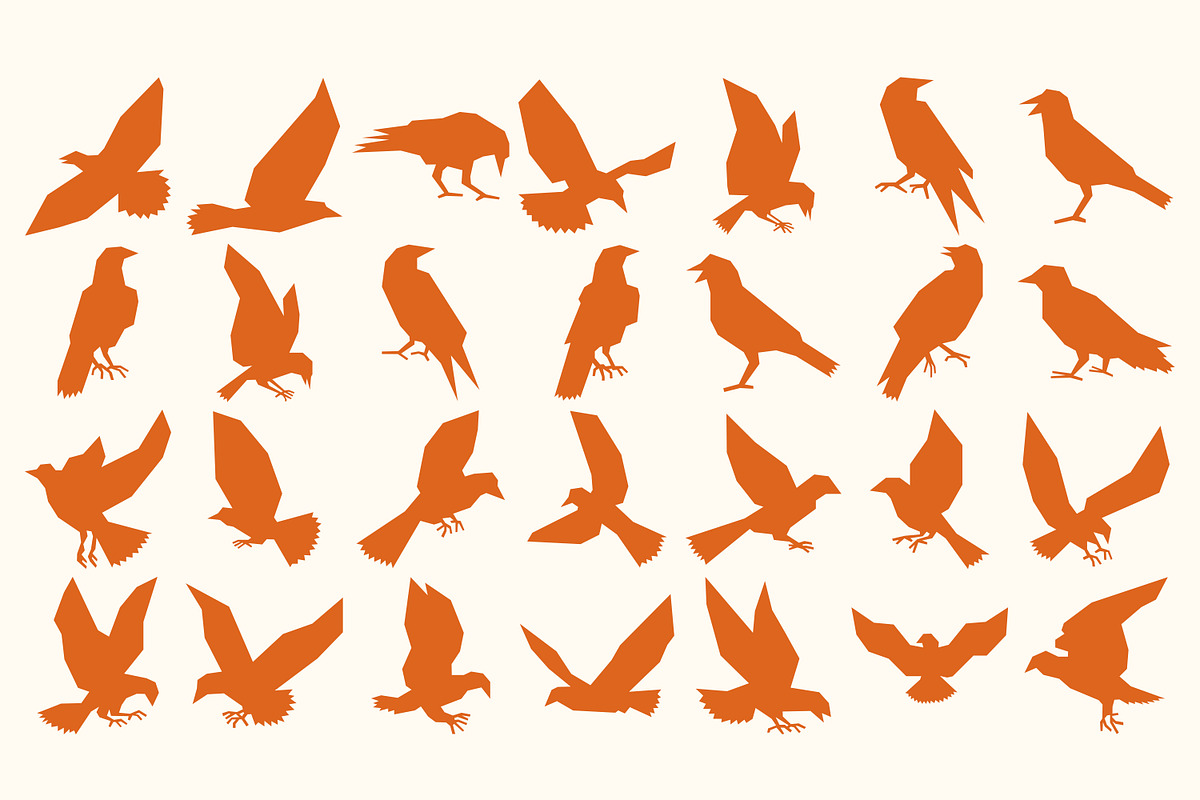 Bird Silhouette SVG Bundle, an Animal Illustration by Tekuni (Photo 8 of 11)