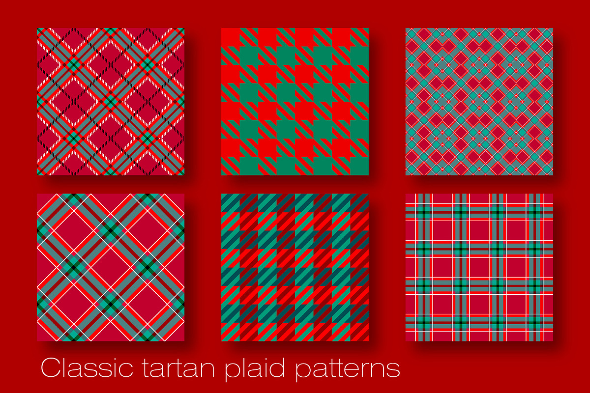 20 Christmas plaid patterns + Bonus, a Pattern Graphic by tkdesign (Photo 3 of 6)