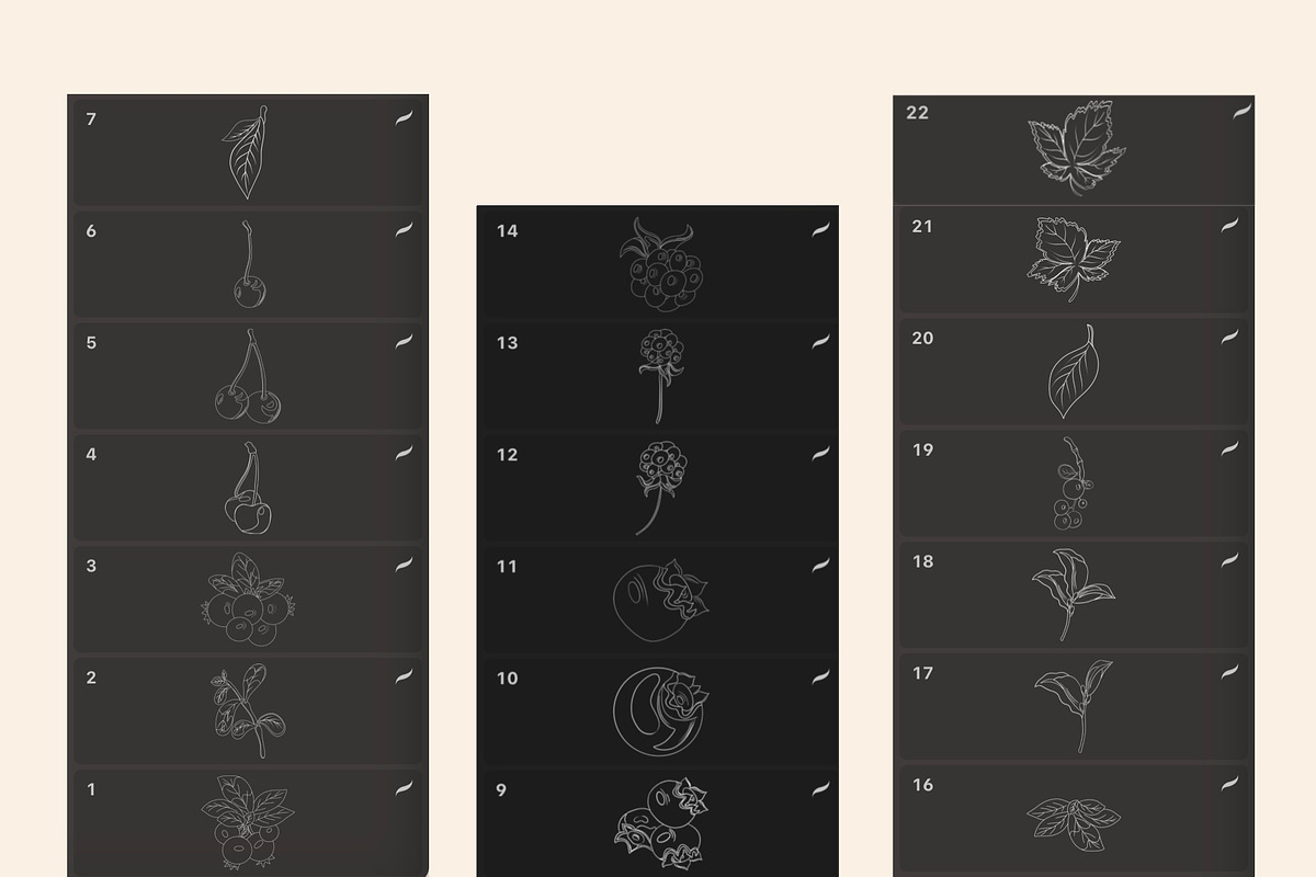 Forest Berries Digital Stamps, a Graphic by Favorites_Art (Photo 3 of 6)