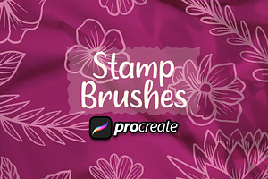 Beautiful Flower Brush Stamp