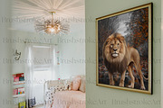 Realistic Animals Clipart, Lion PNG, an Animal Illustration by BrushstrokeArtGB (Thumbnail 8 of 9)