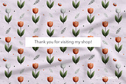 Tulip mood Patterns & Clipart, a Seasonal Illustration by GoldmoonUA (Thumbnail 5 of 5)