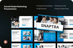 Social Media Marketing PowerPoint, a Presentation Template by SquidPixey