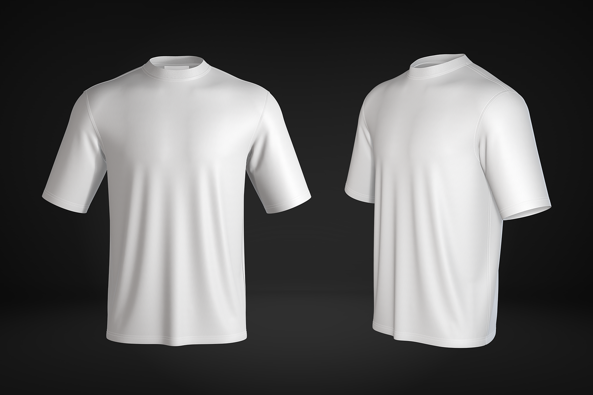 White Men's T-Shirt 3D Model, an Object 3D Model by le-genda (Photo 2 of 10)