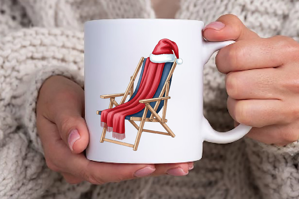 Hand-Drawn Christmas in July Clipart, an Illustration by Watercolor design (Photo 3 of 6)