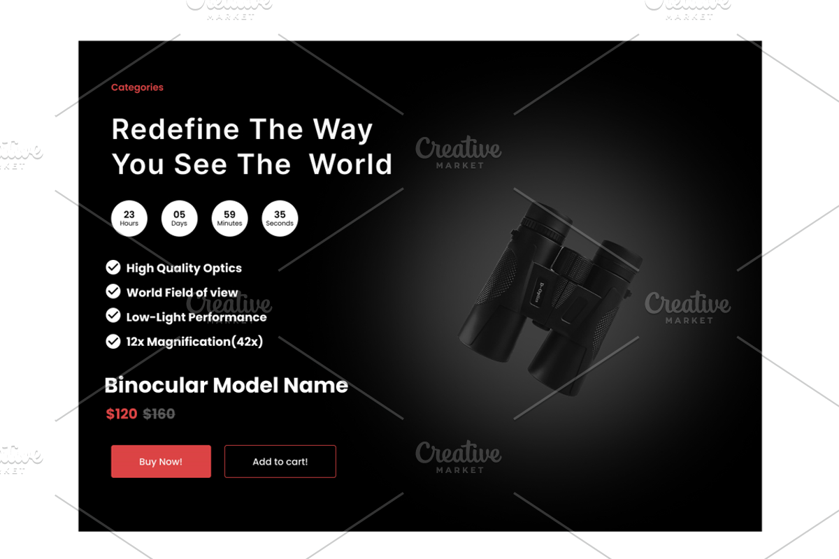 Premium E-commerce Site Landing Page, a Landing Page Template by Premium Designs (Photo 2 of 3)