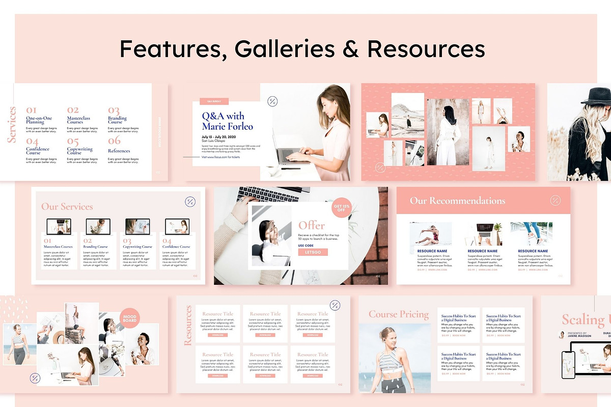 Focus Webinar, Course, Presentation, a Presentation Template by Cultive Creative (Photo 11 of 13)