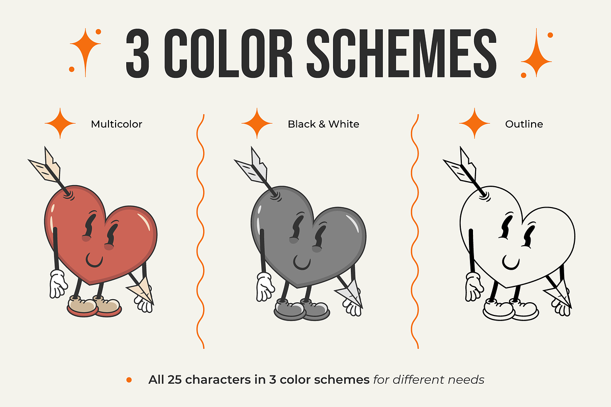 Retro cartoon characters, an Animal Illustration by Aure Design (Photo 2 of 12)