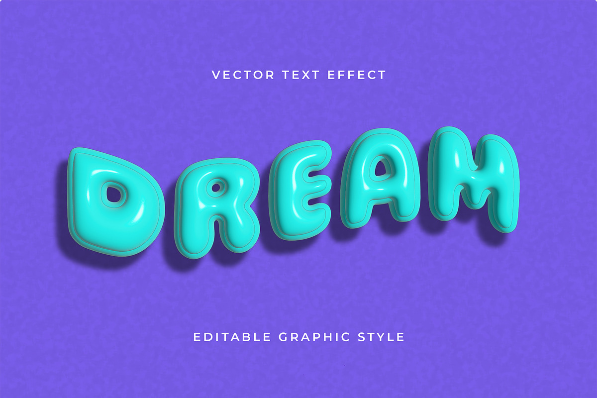 3D Inflated Text Effect, a Templates & Theme by studiogstock
