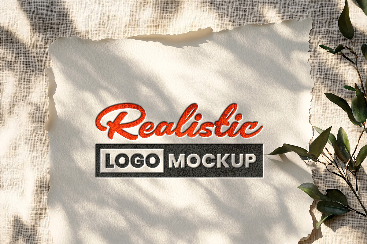 15 Paper Embossed Logo Mockups, a Mockup by GenesisCreativeCo (Photo 8 of 16)