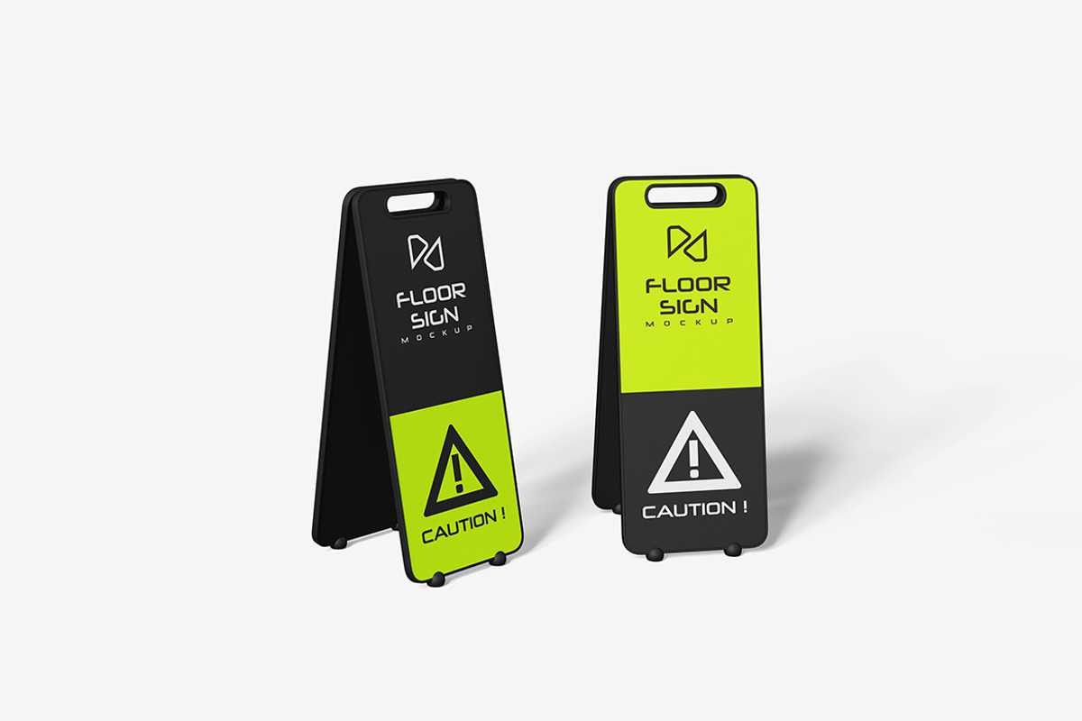 Floor Sign Mockup, a Product Mockup by MrLetters (Photo 4 of 5)