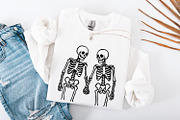 Skeleton Couple Holding Hands PNG, an Illustration by SharpMarketplace (Thumbnail 4 of 9)