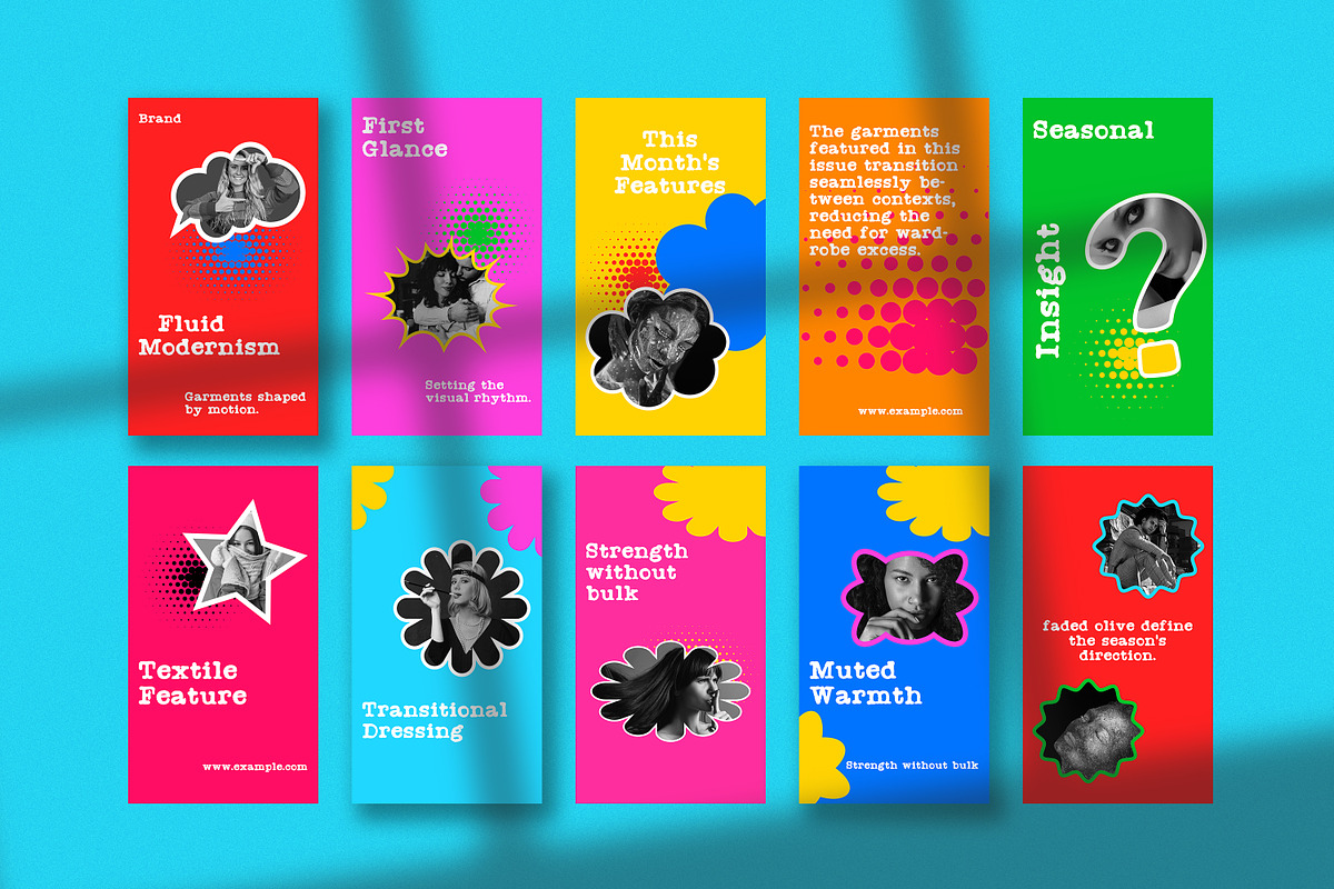 Retro Social Media story Kit, a Social Media Template by Artisan Vibes (Photo 6 of 7)