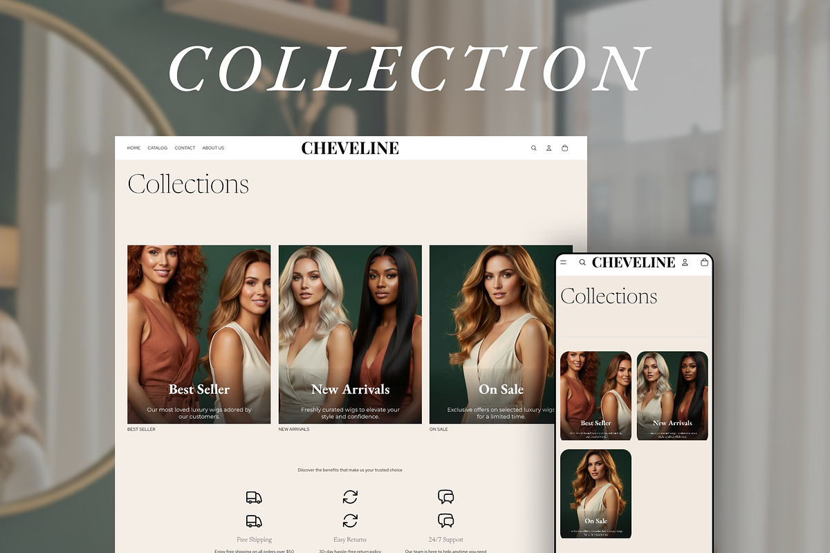 Cheveline Hair Luxury Shopify Theme preview 5