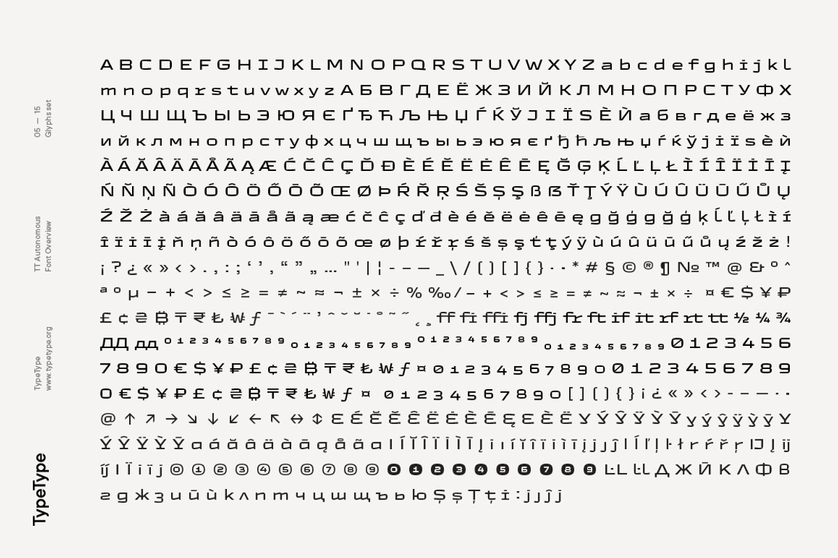 TT Autonomous, a Sans Serif Font by TypeType (Photo 5 of 15)