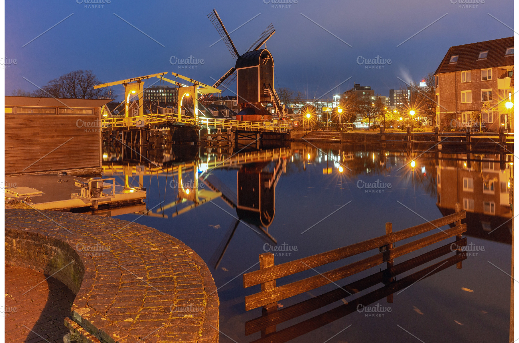 Molen de Put in Leiden Netherlands, an Architecture Photo by kavalenkava