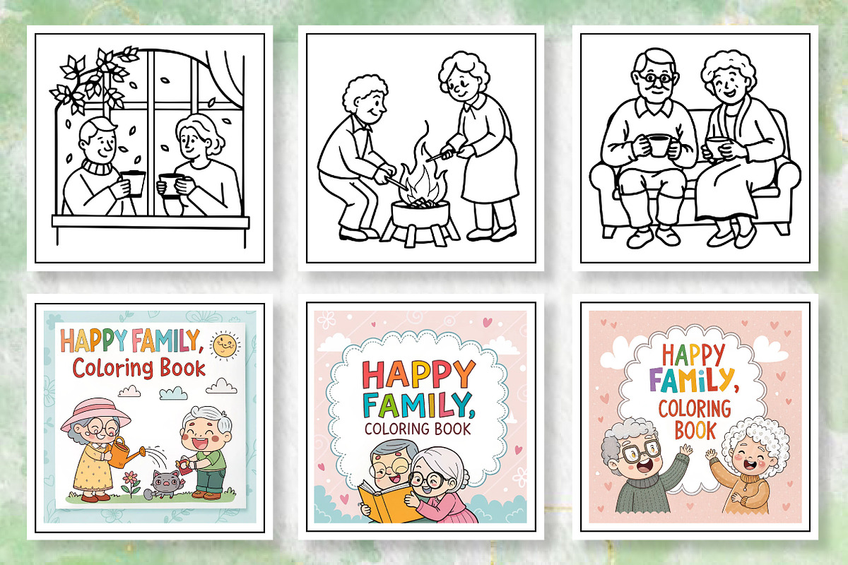 Hand Drawn Happy Family Coloring Boo, an Arts & Entertainment Photo by Wow Magic (Photo 2 of 3)