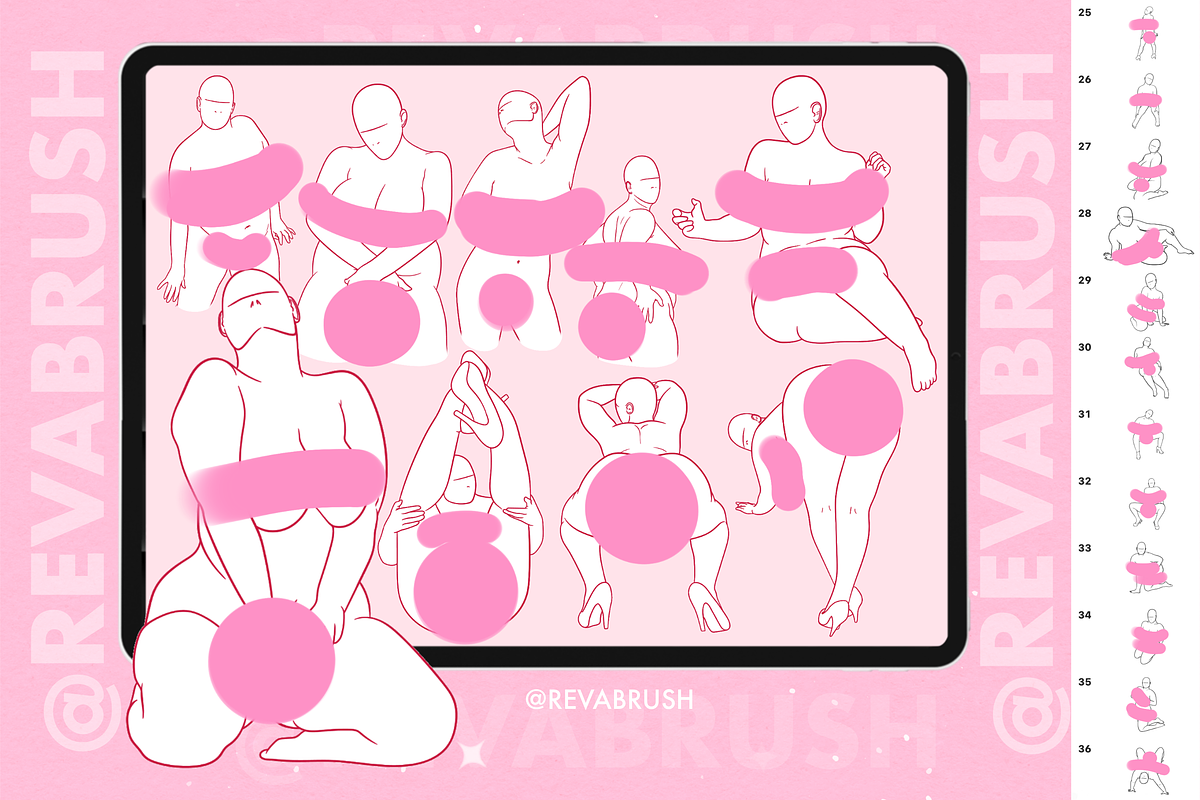Procreate Adult NSFW Mature brushes, a Brush Add-On by Revabrush (Photo 2 of 5)
