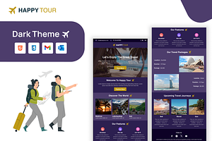 Happy Tour HTML Email Template