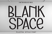 Blank Space | Script Font, a Script Font by Scratchones (Thumbnail 1 of 8)