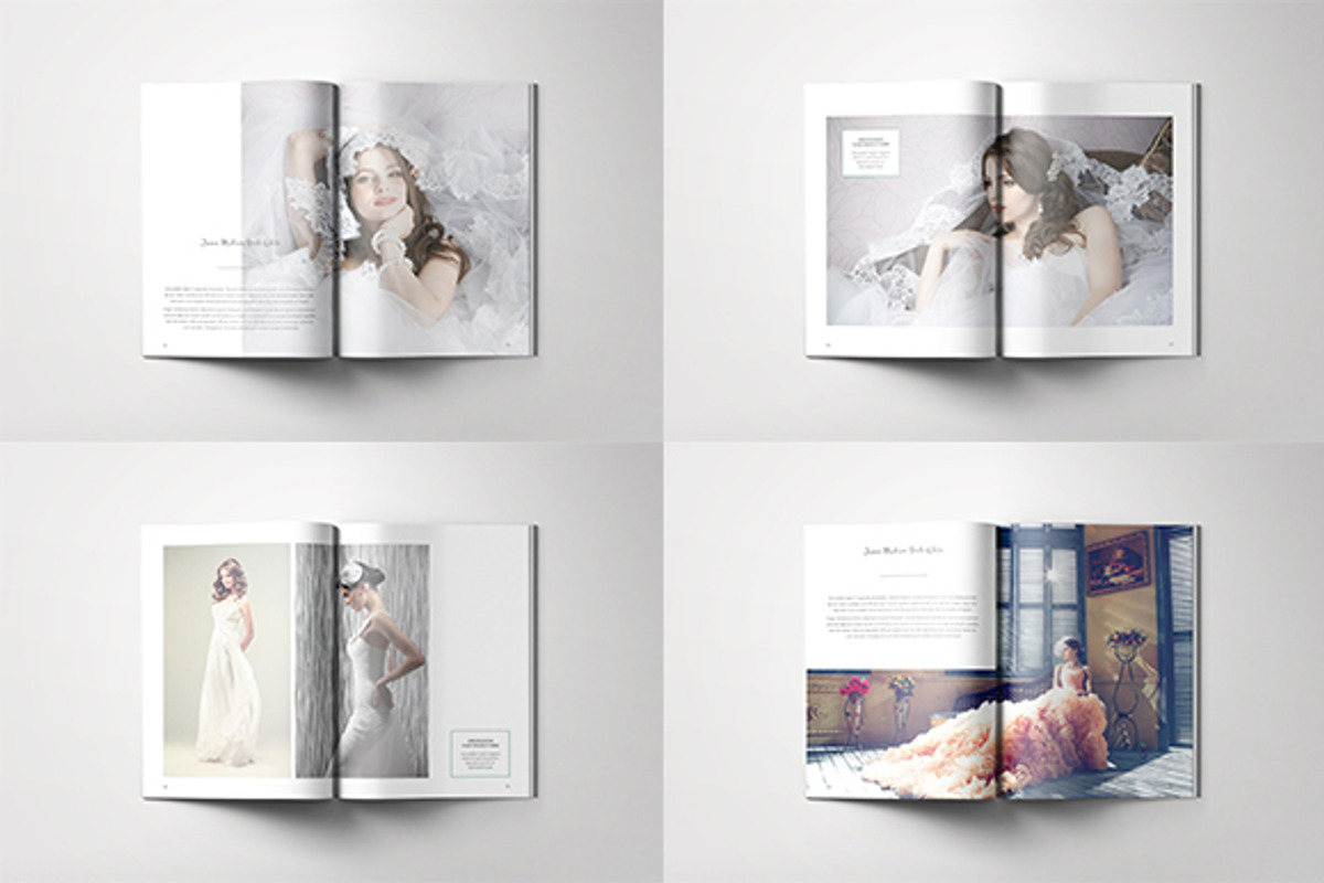 A5 Wedding Dress Lookbook, a Magazine Template by Bookrak Graphic Design (Photo 5 of 9)