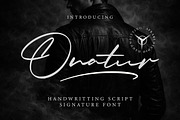 Onatur - Handwritten Signature Scrip, a Script Font by Afkari Studio (Thumbnail 1 of 8)