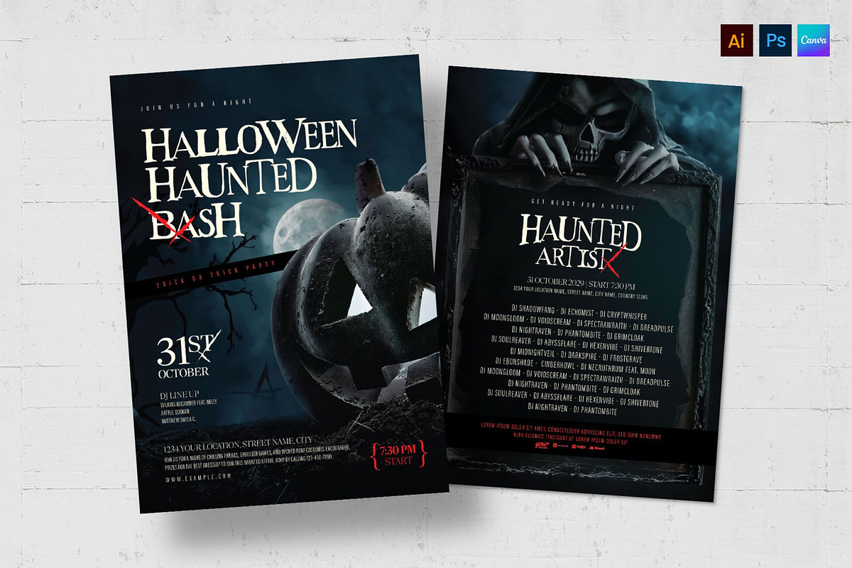 Halloween Flyer Template, a Flyer Template by BrandPacks (Photo 1 of 6)