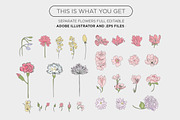 Floral Vectors, an Illustration by tomodachi studio (Thumbnail 3 of 5)