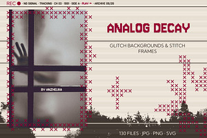 Analog Decay: Glitch Backgrounds, a Wallpaper Graphic by Anzhelika