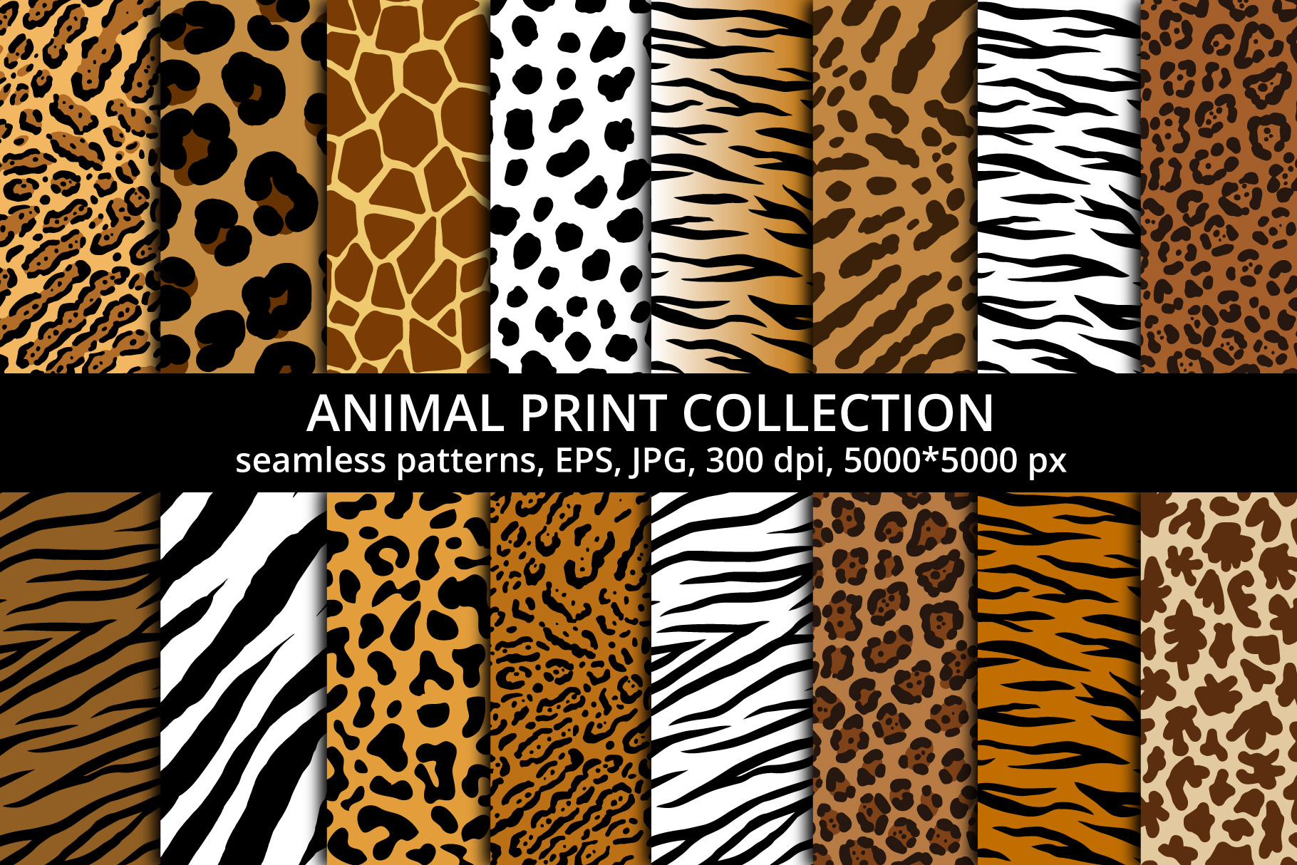 Animal Seamless Patterns, a Pattern Graphic by Sveta Aho