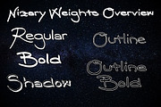 Nizary Natural Font, a Script Font by xresch (Thumbnail 2 of 12)