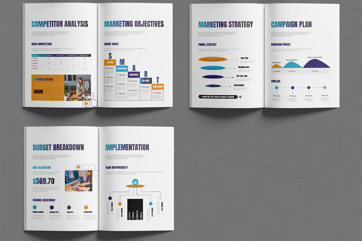 Digital Marketing Proposal Template, a Brochure Template by MightyDesign (Photo 3 of 6)