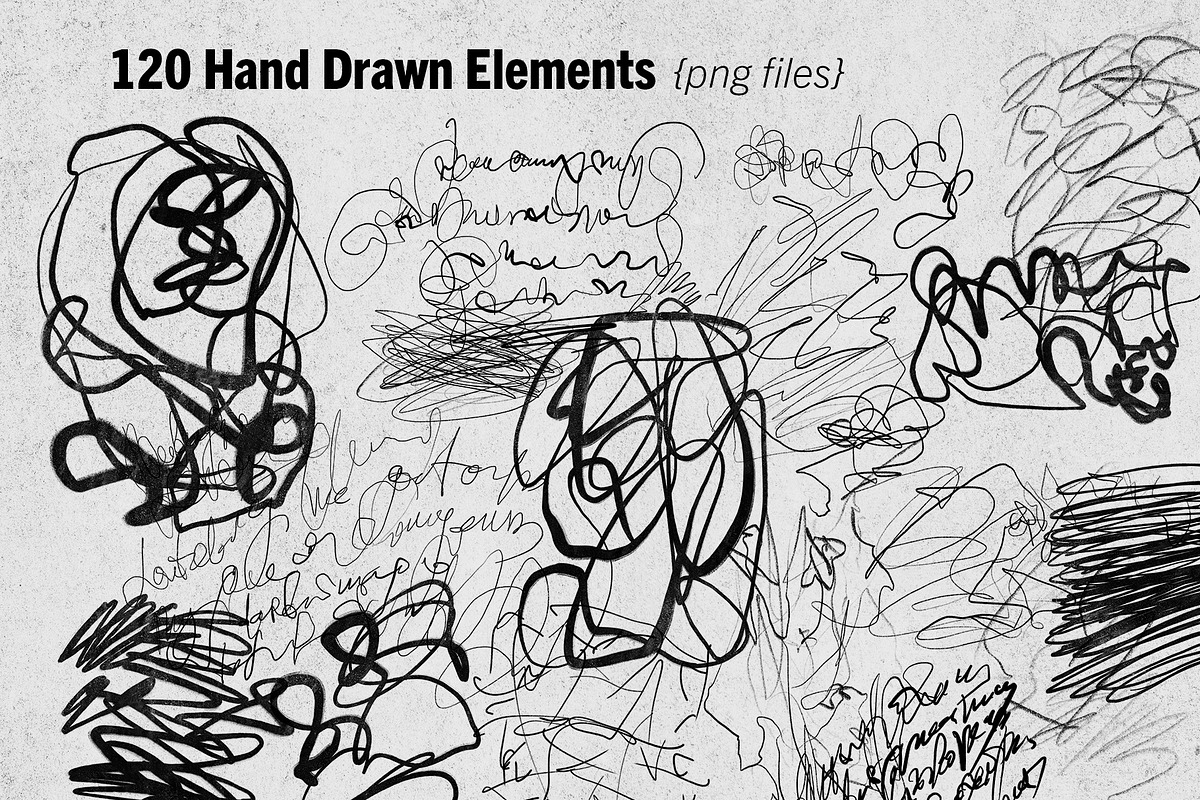 Y2K Scribble Grunge Pencil, Graffiti, an Object Graphic by Oksana Trygub (Photo 11 of 21)