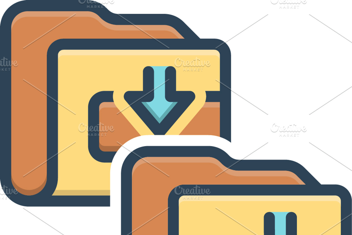 Folder file color icon, a Duotone Icon by Creative priyanka