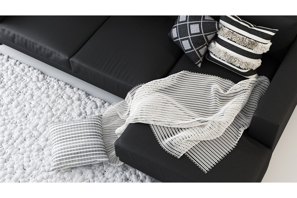 Living D - Soft Monochrome, a Furniture 3D Model by 3DCargo (Photo 3 of 11)