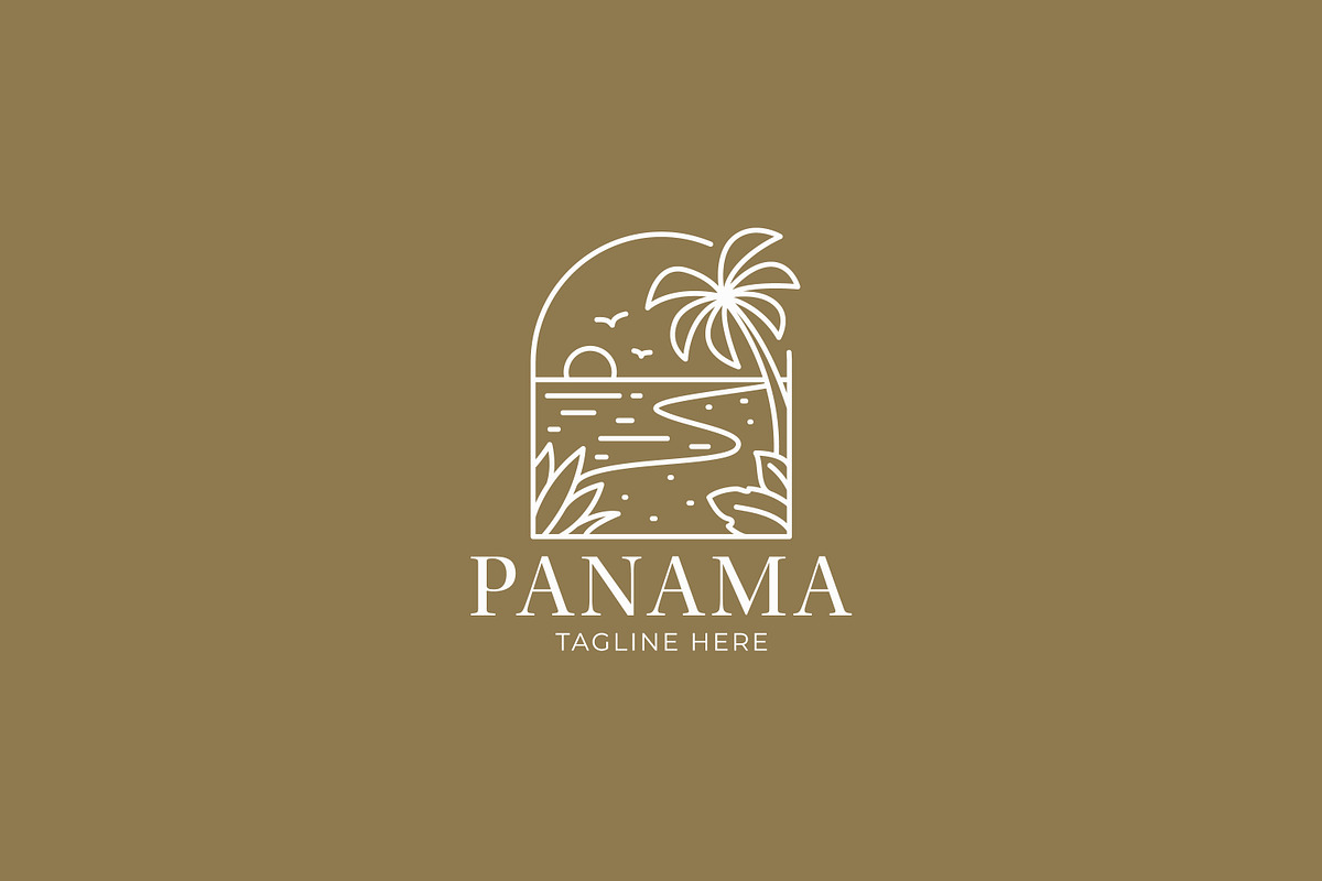 Beach Logo Panorama Illustration, a Branding & Logo Template by Signatoro (Photo 3 of 3)