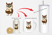 Teacher Owl Clipart, a Graphic by Artnoy (Thumbnail 4 of 5)