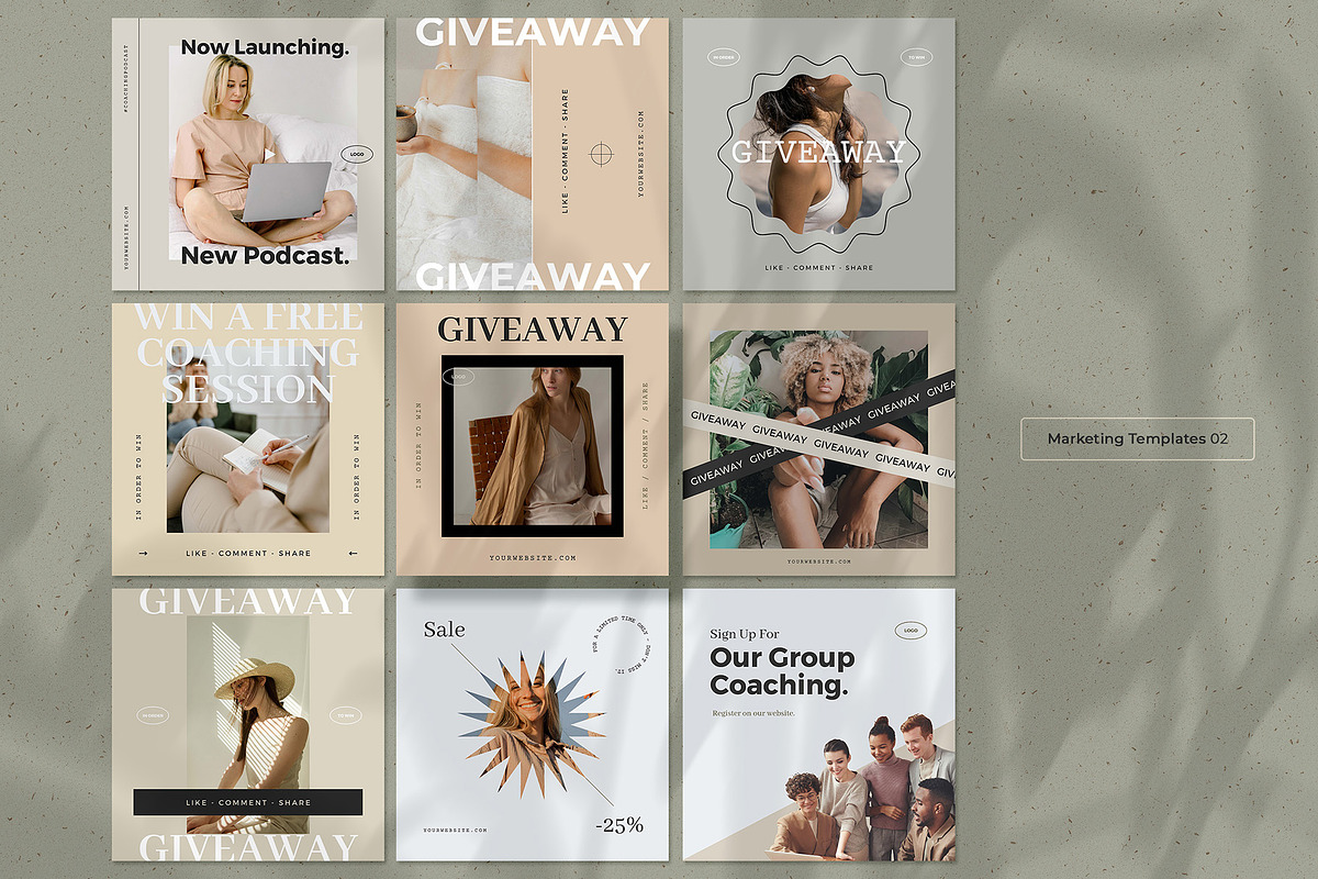 Elegant Coaching Social Media Kit, a Social Media Template by AndrewPixel (Photo 13 of 31)