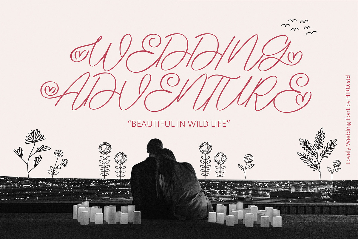 Lovely Wedding - Wedding Script Font, a Script Font by HIRO.std (Photo 7 of 13)