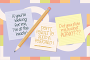 Beach POSTCARD | Handwritten font, a Handwritten Font by Fearless Confetti (Thumbnail 2 of 8)