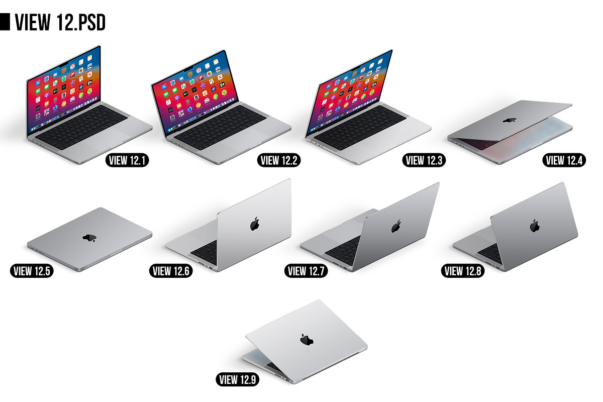 Apple Macbook Pro 14 (2021) MockUp, a Mac Mockup by Alex_Yanko (Photo 13 of 19)