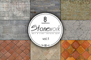 8 stone seamless HD textures, a Textures & Material 3D Model by Zver (Thumbnail 1 of 3)