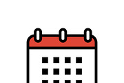 Calendar Icon Set – Date Planner, an Outline Icon by RAHMAT (Thumbnail 1 of 4)