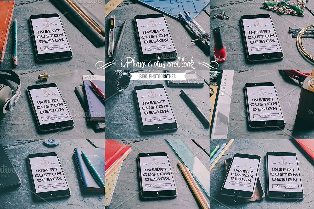 23 Cool iPhone 6 & 6+ mockups, an iPhone Mockup by Madebyvadim (Photo 5 of 5)