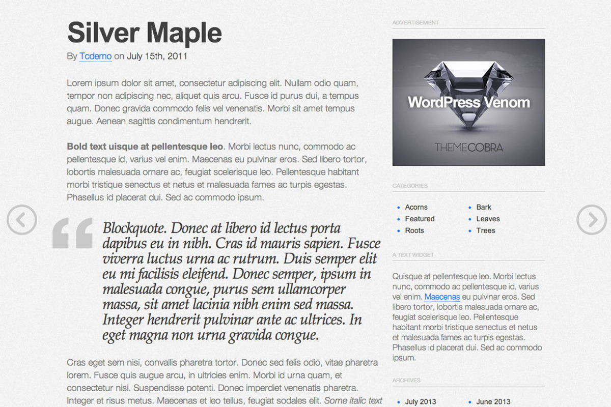 Svelte - Handcrafted Minimalism, a WordPress Template by ThemeCobra WordPress (Photo 2 of 2)