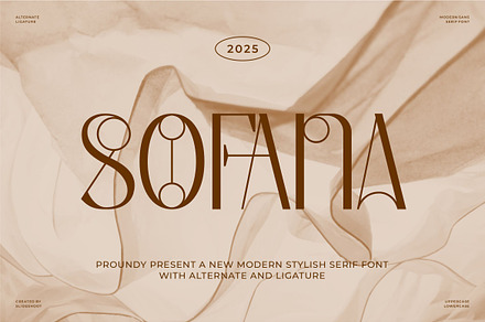 Sofana || Modern Stylish Serif Font